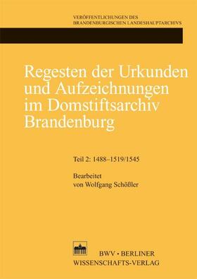 Regesten der Urkunden und Aufzeichnungen im Domstiftsarchiv Brandenburg | E-Book | sack.de