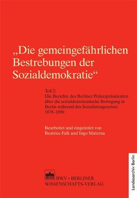 "Die gemeingefährlichen Bestrebungen der Sozialdemokratie" | E-Book | sack.de