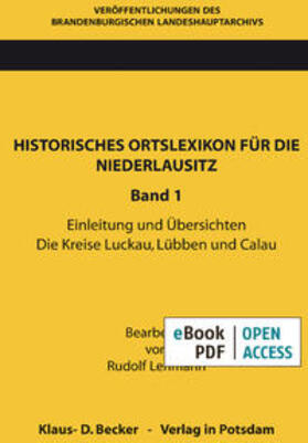 Wissenschafts-Verlag |  Historisches Ortslexikon für die Niederlausitz | eBook |  Sack Fachmedien