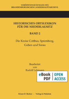 Wissenschafts-Verlag |  Historisches Ortslexikon für die Niederlausitz | eBook |  Sack Fachmedien