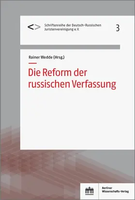 Wedde |  Die Reform der russischen Verfassung | Buch |  Sack Fachmedien