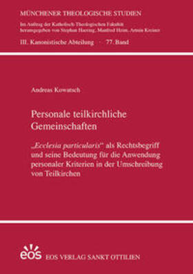 Kowatsch |  Personale teilkirchliche Gemeinschaften | Buch |  Sack Fachmedien