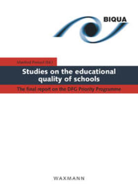 Prenzel |  Studies on the educational quality of schools | Buch |  Sack Fachmedien