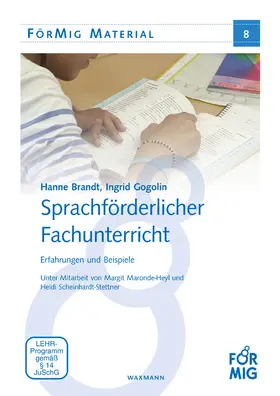 Brandt / Gogolin |  Sprachförderlicher Fachunterricht | Buch |  Sack Fachmedien