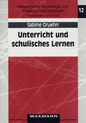 Gruehn | Unterricht und schulisches Lernen | E-Book | sack.de