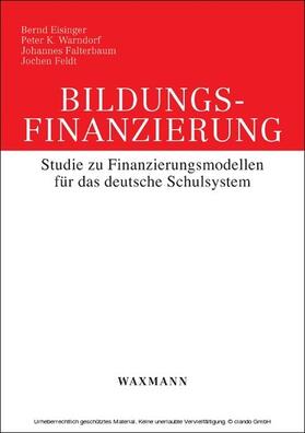 Eisinger / Falterbaum / Feldt |  Bildungsfinanzierung | eBook | Sack Fachmedien