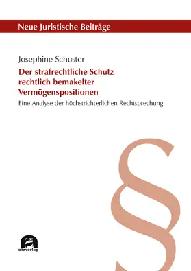 Schuster |  Der strafrechtliche Schutz rechtlich bemakelter Vermögenspositionen | Buch |  Sack Fachmedien