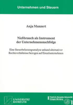 Munzert |  Nießbrauch als Instrument der Unternehmensnachfolge | Buch |  Sack Fachmedien