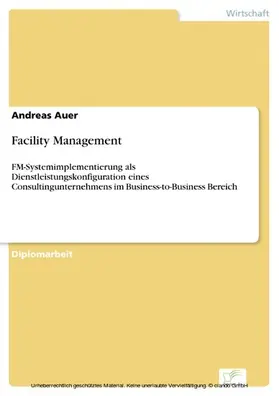 Auer |  Facility Management | eBook | Sack Fachmedien