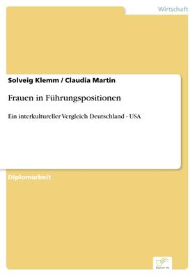 Klemm / Martin |  Frauen in Führungspositionen | eBook | Sack Fachmedien