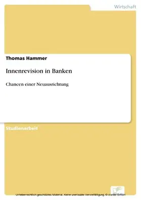 Hammer |  Innenrevision in Banken | eBook | Sack Fachmedien