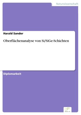 Sander |  Oberflächenanalyse von Si/SiGe-Schichten | eBook | Sack Fachmedien