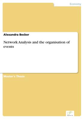 Becker | Network Analysis and the organisation of events | E-Book | sack.de