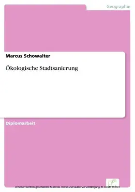 Schowalter | Ökologische Stadtsanierung | E-Book | sack.de