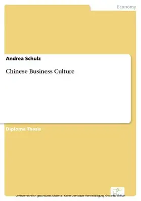 Schulz |  Chinese Business Culture | eBook | Sack Fachmedien