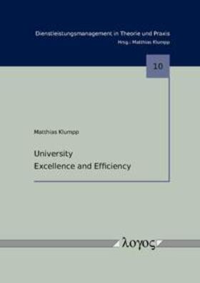 Klumpp |  University Excellence and Efficiency | Buch |  Sack Fachmedien