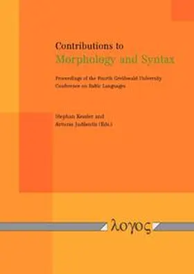 Jud vzentis / Kessler |  Contributions to Morphology and Syntax | Buch |  Sack Fachmedien