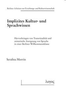 Morrin |  Implizites Kultur- und Sprachwissen | Buch |  Sack Fachmedien