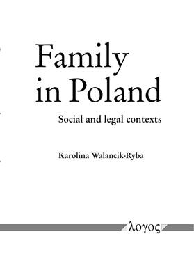 Walancik-Ryba |  Family in Poland | Buch |  Sack Fachmedien