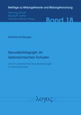 Fichtberger |  Sexualpädagogik an österreichischen Schulen | Buch |  Sack Fachmedien