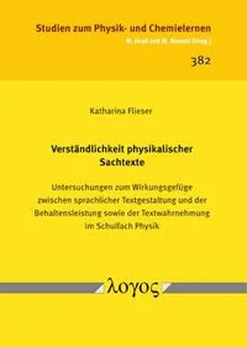 Flieser |  Verständlichkeit physikalischer Sachtexte | Buch |  Sack Fachmedien