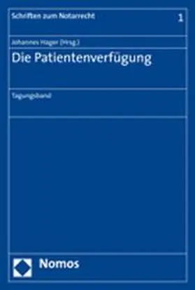 Hager | Die Patientenverfügung | Buch | 978-3-8329-1856-9 | sack.de