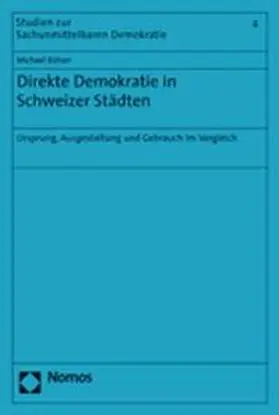 Bützer |  Direkte Demokratie in Schweizer Städten | Buch |  Sack Fachmedien