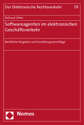 Gitter |  Softwareagenten im elektronischen Geschäftsverkehr | Buch |  Sack Fachmedien