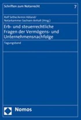 Sethe / Höland |  Erb- und steuerrechtliche Fragen | Buch |  Sack Fachmedien