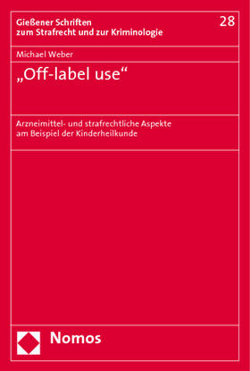 Weber |  "Off-label-use" | Buch |  Sack Fachmedien