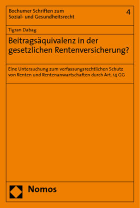 Dabag |  Beitragsäquivalenz in der gesetzlichen Rentenversicherung? | Buch |  Sack Fachmedien