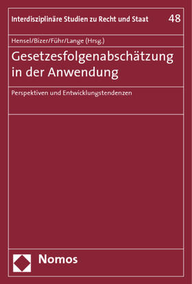 Hensel / Bizer / Führ |  Gesetzesfolgenabschätzung in der Anwendung | Buch |  Sack Fachmedien