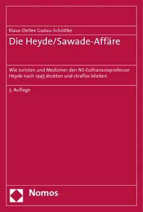 Godau-Schüttke |  Die Heyde/Sawade-Affäre | Buch |  Sack Fachmedien