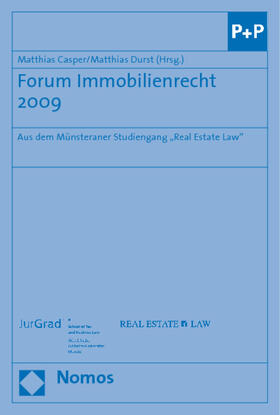 Casper / Durst |  Forum Immobilienrecht 2009 | Buch |  Sack Fachmedien