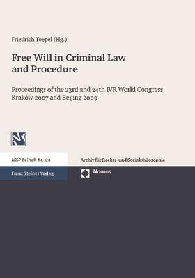 Toepel | Free Will in Criminal Law and Procedure | Buch | 978-3-8329-5499-4 | sack.de