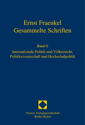 Buchstein / Lutterbeck |  Ernst Fraenkel - Gesammelte Schriften 6 | Buch |  Sack Fachmedien