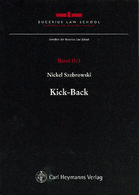 Szebrowski |  Kick-Back | Buch |  Sack Fachmedien