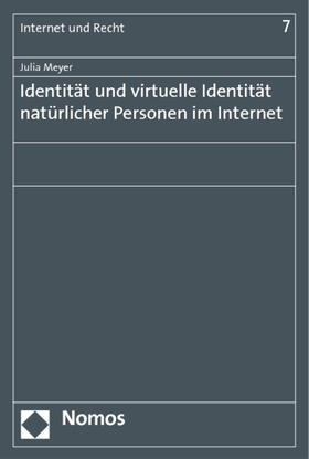 Meyer |  Meyer, J: Identität und virtuelle Identität | Buch |  Sack Fachmedien
