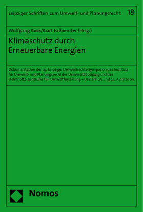 Köck / Faßbender |  Klimaschutz durch Erneuerbare Energien | Buch |  Sack Fachmedien