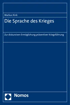 Kink |  Die Sprache des Krieges | Buch |  Sack Fachmedien