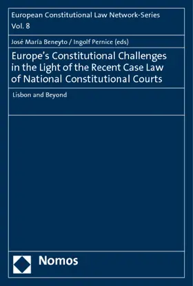 Beneyto / Pernice |  Europe's Constitutional Challenges in the Light of the Recent Case Law of National Constitutional Courts | Buch |  Sack Fachmedien