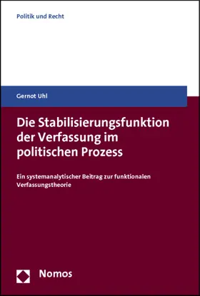 Uhl |  Die Stabilisierungsfunktion der Verfassung im politischen Prozess | Buch |  Sack Fachmedien