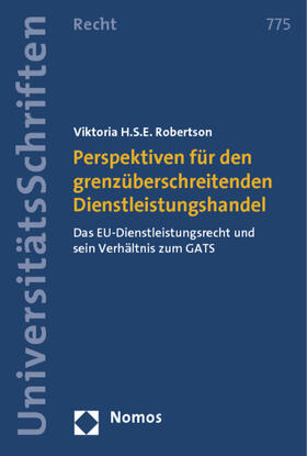 Robertson |  Perspektiven für den grenzüberschreitenden Dienstleistungshandel | Buch |  Sack Fachmedien