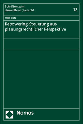 Lutz |  Lutz, J: Repowering-Steuerung | Buch |  Sack Fachmedien