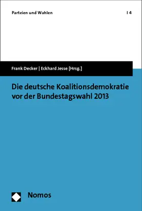 Decker / Jesse |  Die deutsche Koalitionsdemokratie vor der Bundestagswahl 2013 | Buch |  Sack Fachmedien