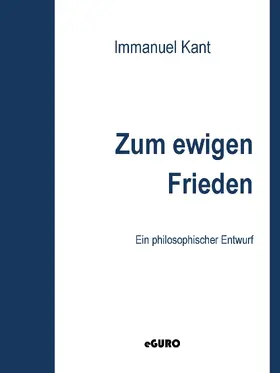 Kant / Verlag |  Zum ewigen Frieden | eBook | Sack Fachmedien