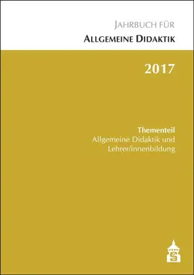 Zierer |  Jahrbuch für Allgemeine Didaktik 2017 | Buch |  Sack Fachmedien