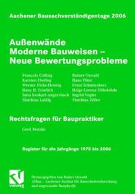 Oswald |  Aachener Bausachverständigentage 2006 | Buch |  Sack Fachmedien