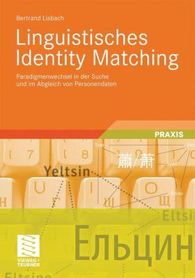 Lisbach |  Linguistisches Identity Matching | Buch |  Sack Fachmedien