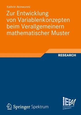 Akinwunmi |  Zur Entwicklung von Variablenkonzepten beim Verallgemeinern mathematischer Muster | Buch |  Sack Fachmedien